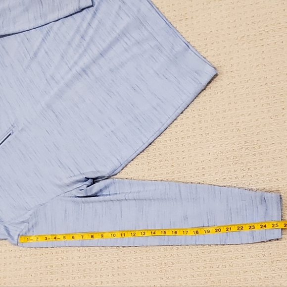 johnnie-O Apex Prep-Formance 1/4 Zip Golf Pullover HeatherTwill Gulf Blue Lg EUC - Picture 10 of 16